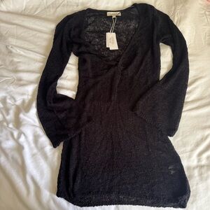 L*Space Black Knit Sweater - Large
